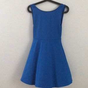 Blue, Open Back Dress
